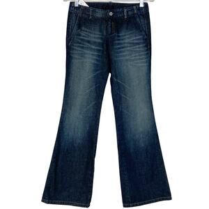 Diesel Jeans Medico Extra Wide Leg Flare Ultra Low Rise NWT Y2K Womens Size 26